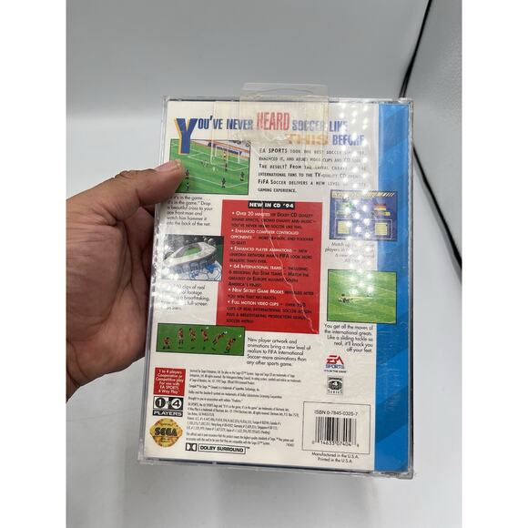 FIFA International Soccer (Sega CD) NEW FACTORY SEALED RARE! With Hang Tab - Picture 7 of 7